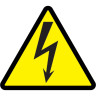 Самоклеящаяся этикетка IEK 25х25х25мм символ 